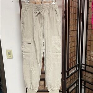 INC International Concepts Light Tan Cargo Joggers